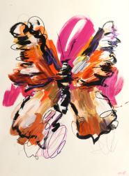 Ash Almonte: Pink Swirl Monarch