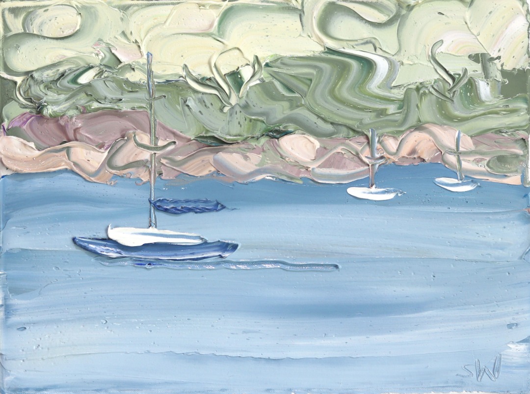Sally West: Pittwater, Lucinda Park Study 2 (15.4.20) image 1