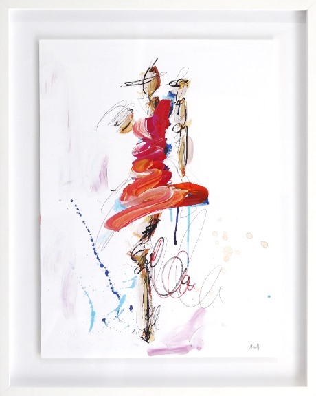 Ash Almonte: Red Line Pink Bronzed Figure image 1
