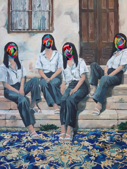 Iqi Qoror: Four Sisters In Front Of The House image 1