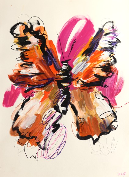 Ash Almonte: Pink Swirl Monarch image 1