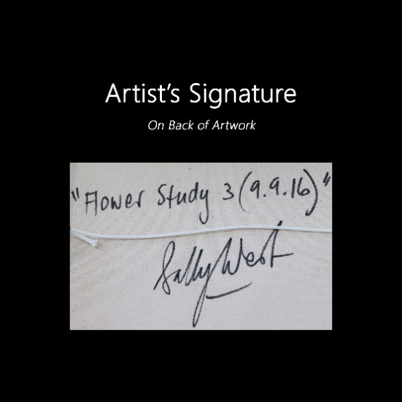 Sally West: Flower Study 3 (9.9.16)