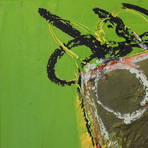 Kodjovi Olympio: Untitled Figure Lime Green 1 thumb image 2