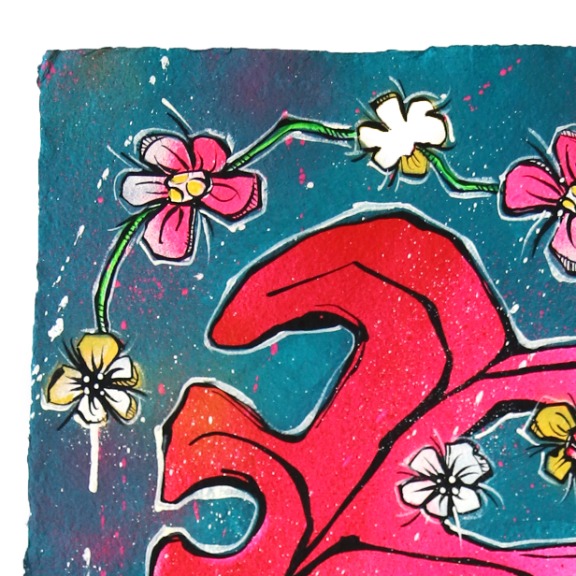 Jonjo Elliott: Haring Pot & a Pink Bloom image 2