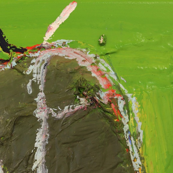 Kodjovi Olympio: Untitled Figure Lime Green 1 image 3