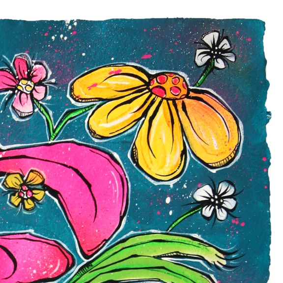 Jonjo Elliott: Haring Pot & a Pink Bloom image 3