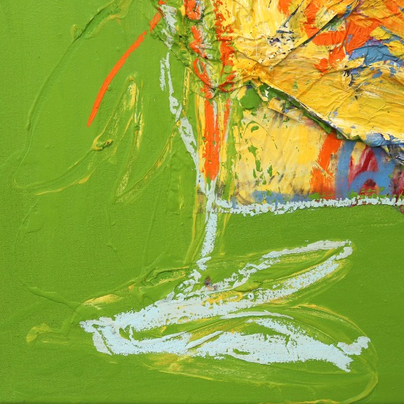 Kodjovi Olympio: Untitled Figure Lime Green 1 image 4