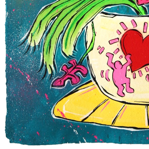Jonjo Elliott: Haring Pot & a Pink Bloom image 4