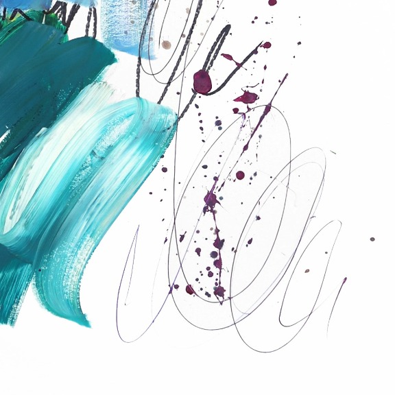Ash Almonte: Purple Magenta Turquoise Hummer image 5