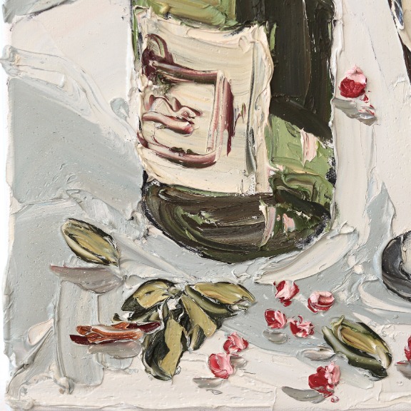 Sally West: Champagne Bottle, Glass and Berries image 5