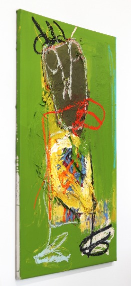 Kodjovi Olympio: Untitled Figure Lime Green 1 image 6
