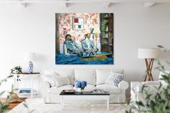 Iqi Qoror: Blue Underneath Mondrian image 8