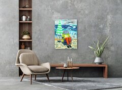 Iqi Qoror: Reading Pose in Front of Three Panels Landscape image 8