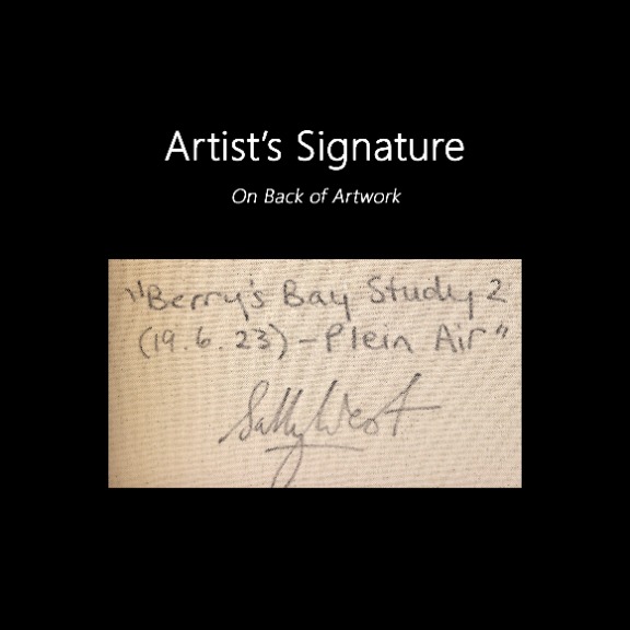 Sally West: Berry's Bay Study 2 (19.6.23) - Plein Air image 9